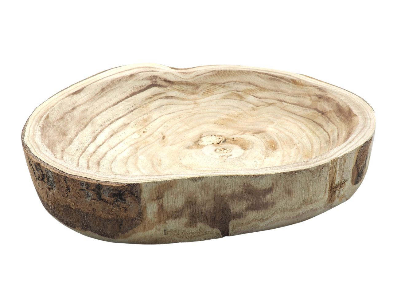 Centrotavola legno rotondo naturale  h.6,5/d.36,3cm.