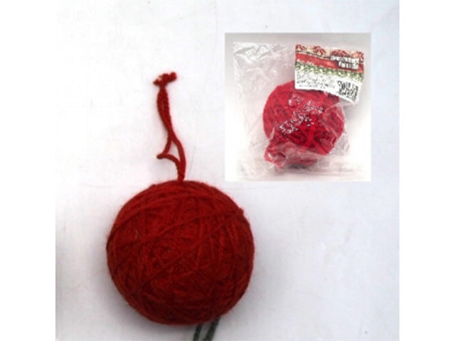 Sfera gomitolo 6cm rossa