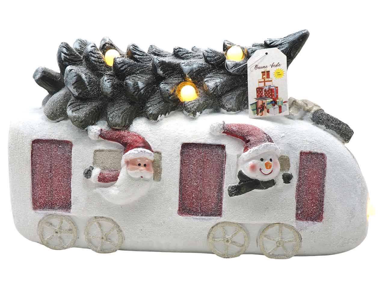 Treno con luce-musica h.26x43,5x17cm