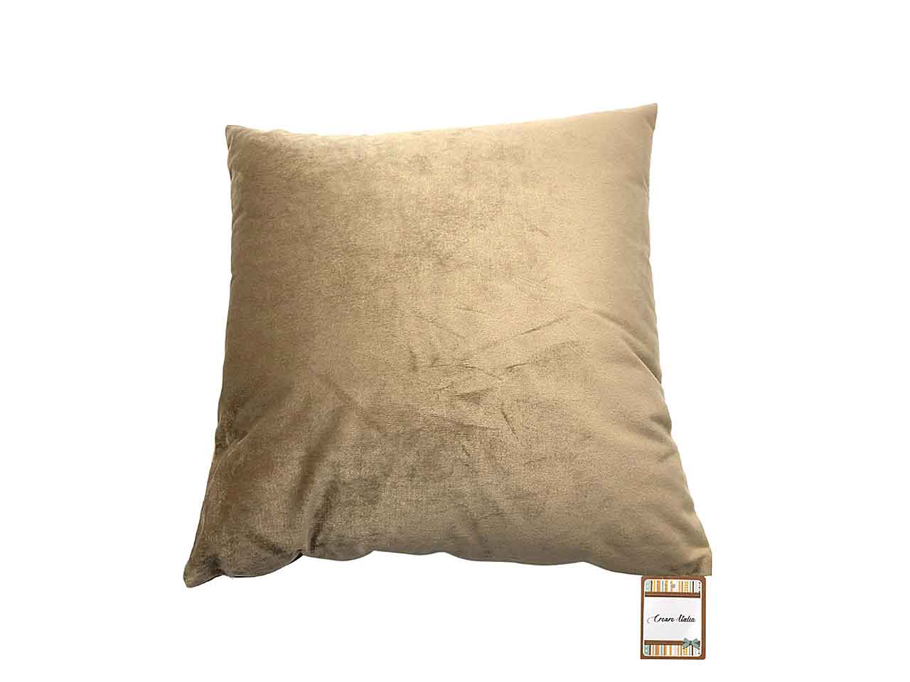 cuscino velluto 40x40cm beige