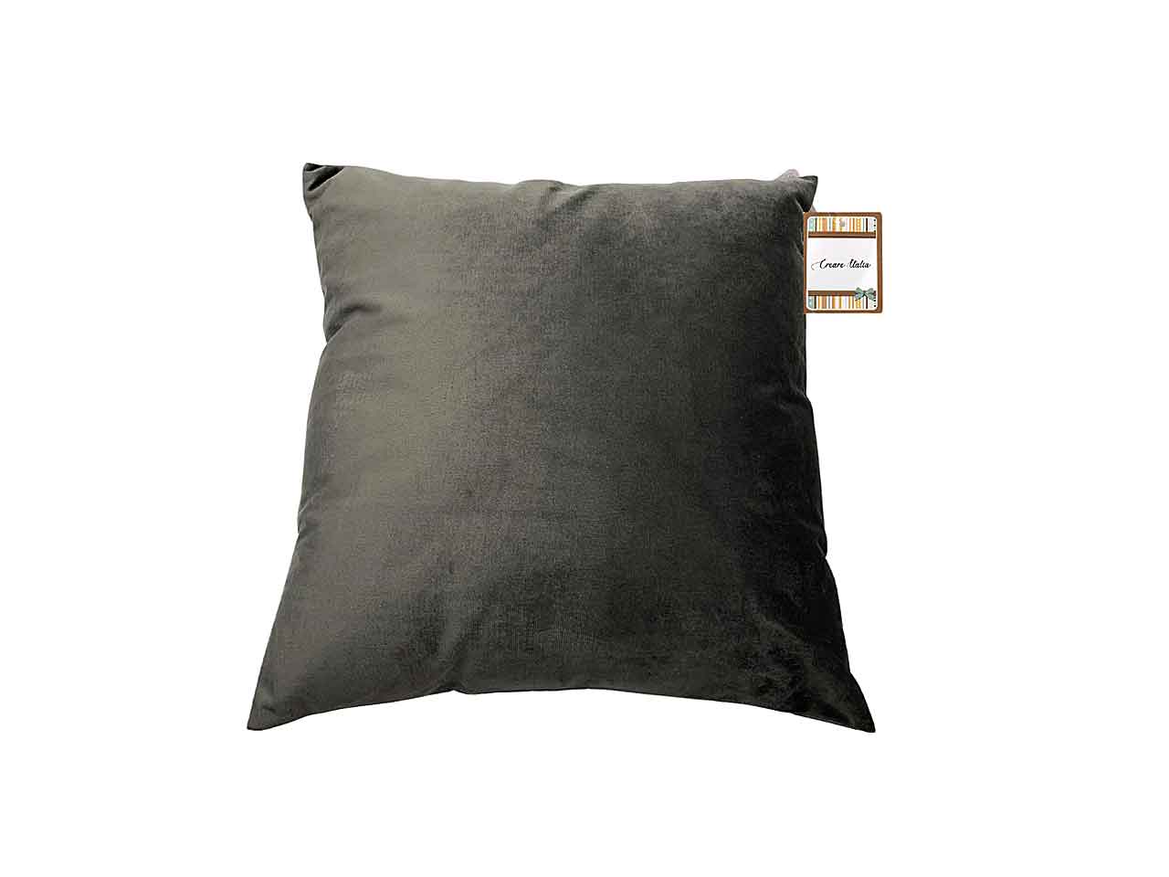cuscino velluto 40x40cm grigio