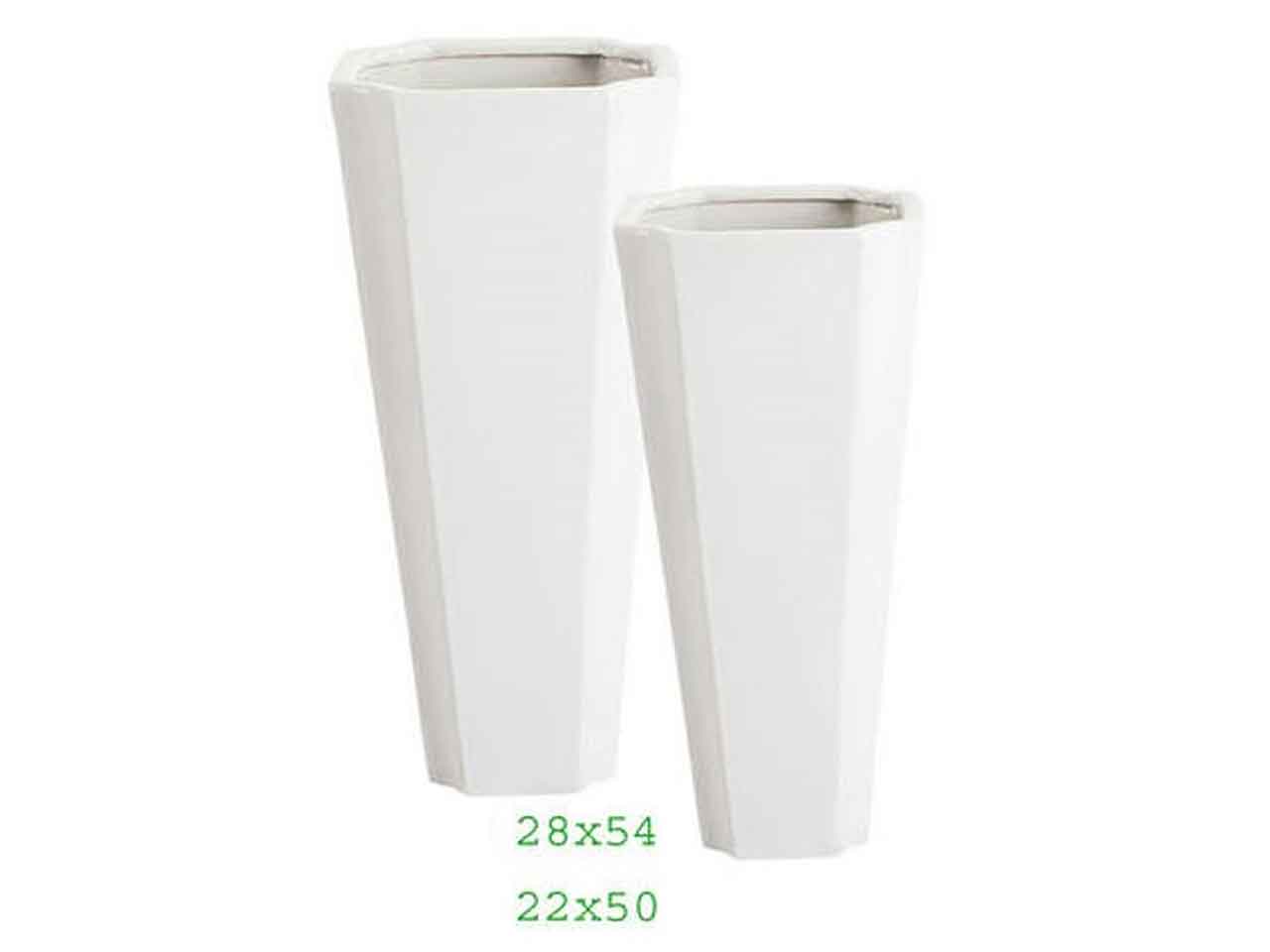 Cachepot base ottagonale b.lucido