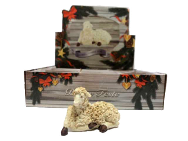 animale pecora 12x6x8,5cm