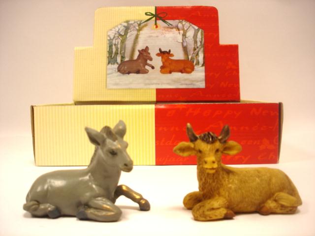 Animale bue/asinol10/h7cm