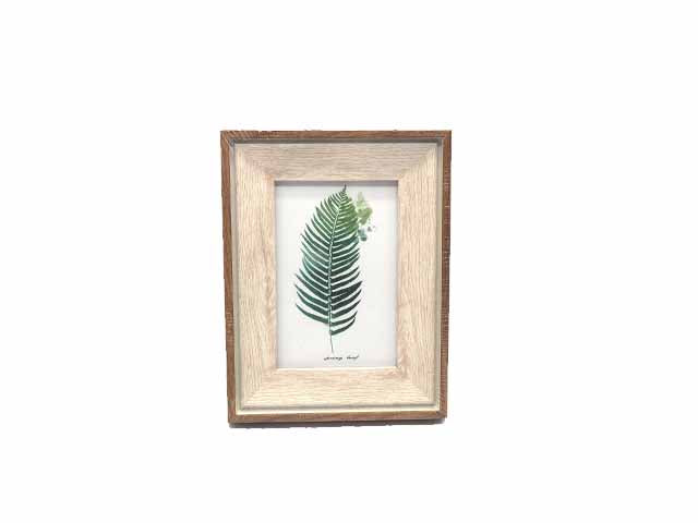 cornice con disegno foglia 20,3x16,7cm