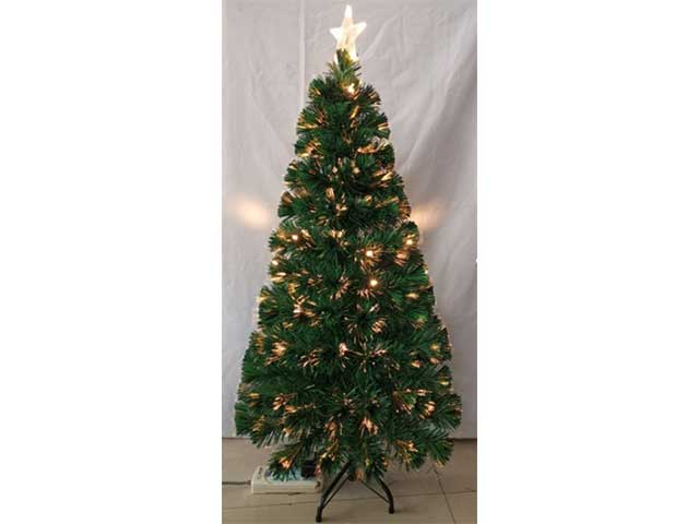 Alberello natalizio con luci con fibre ottiche 40 luci 90cm
