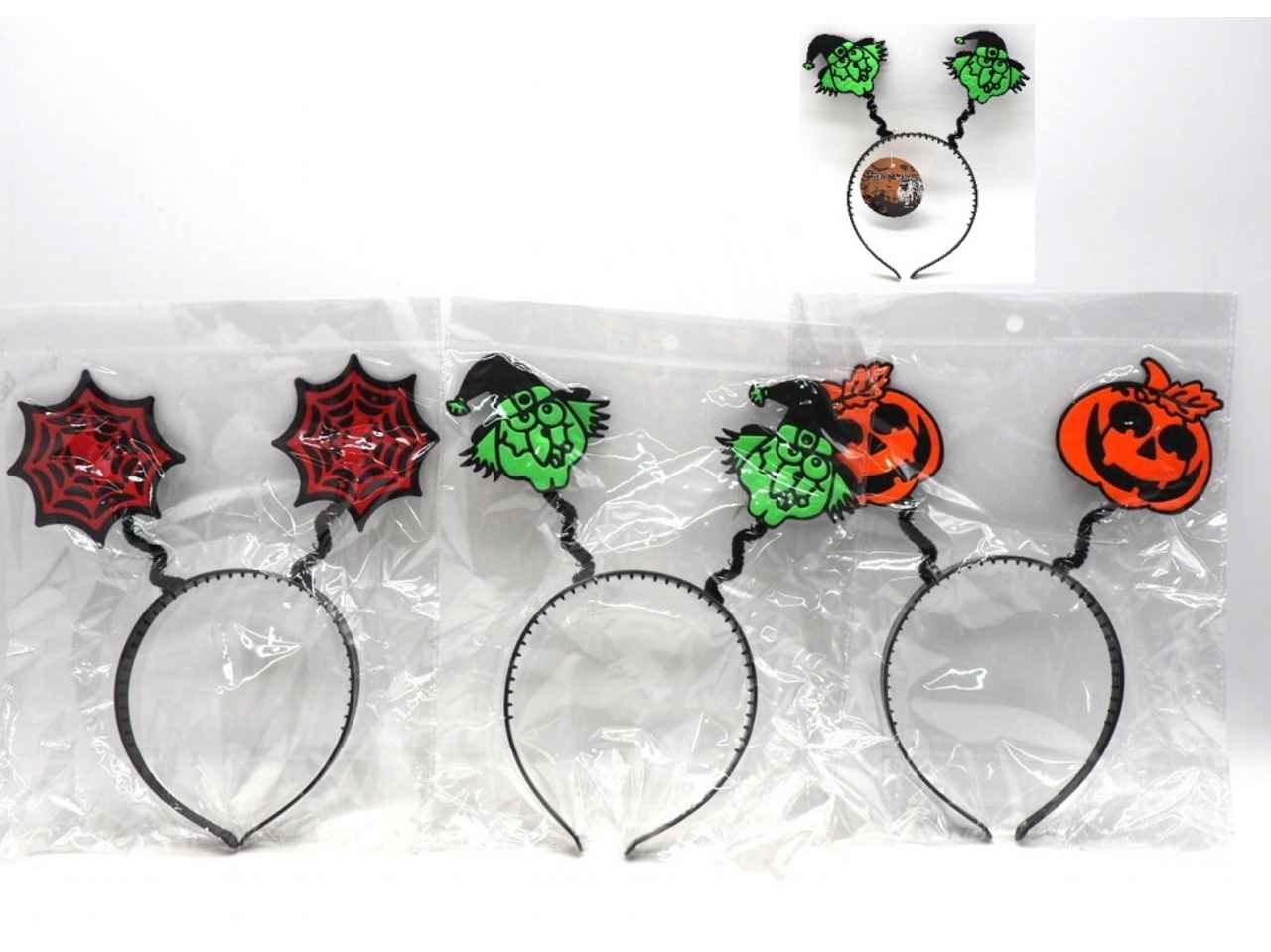 Cerchietto con decoro halloween zucche/streghe/pippistrelli