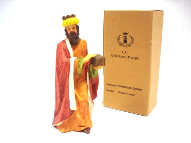 Figura 19x8x7,5cm re magio melchiorre