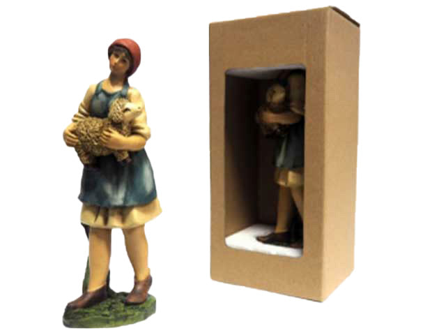 figura 25cm pastorella con pecora