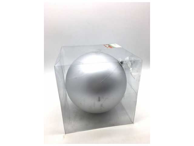 palline natalizie argento diametro 20cm