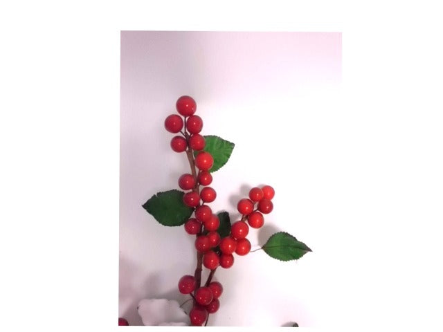 Pick con bacche rosse misura 35cm
