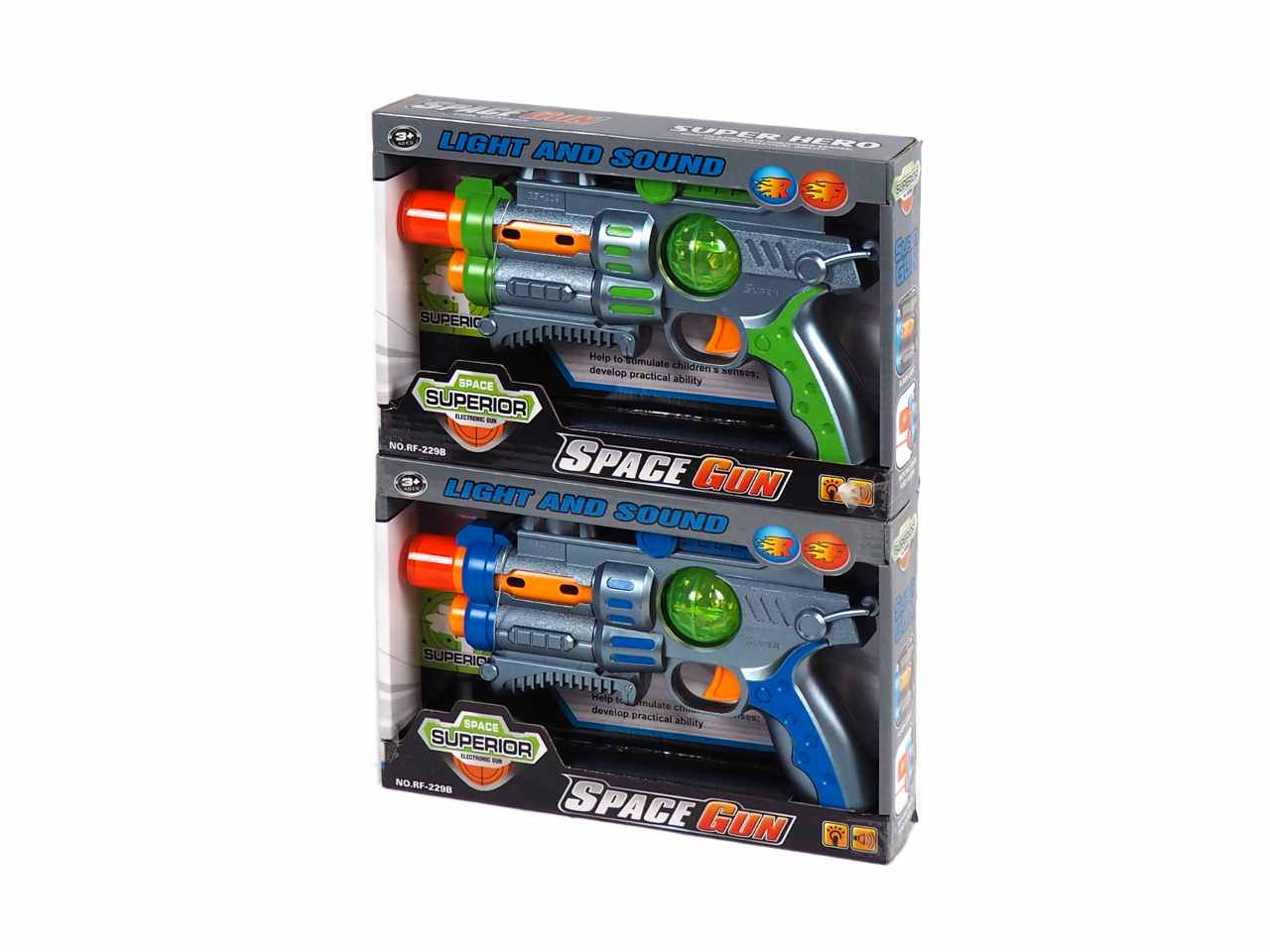 Pistola space gun con luce e suono misura 26x17cm in 2 colorazioni