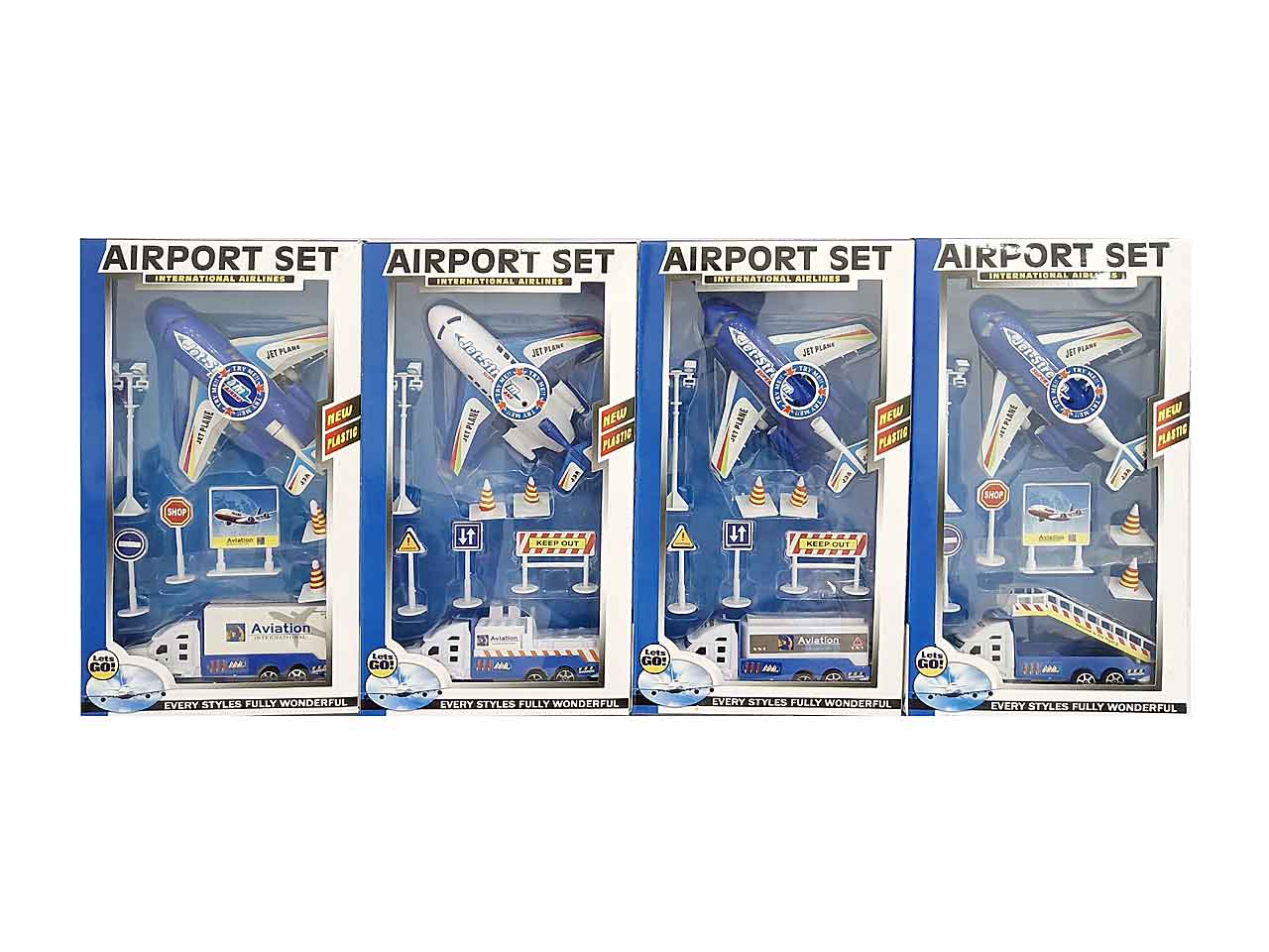 aeroporto airport set plane 31,5x18x5,5