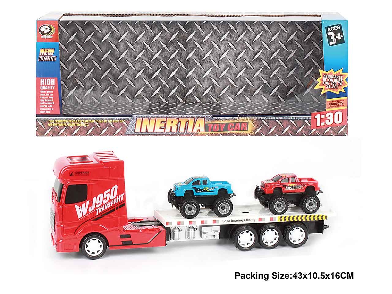 camion c/rimorchio e 2 veicoli 43x10,5x16