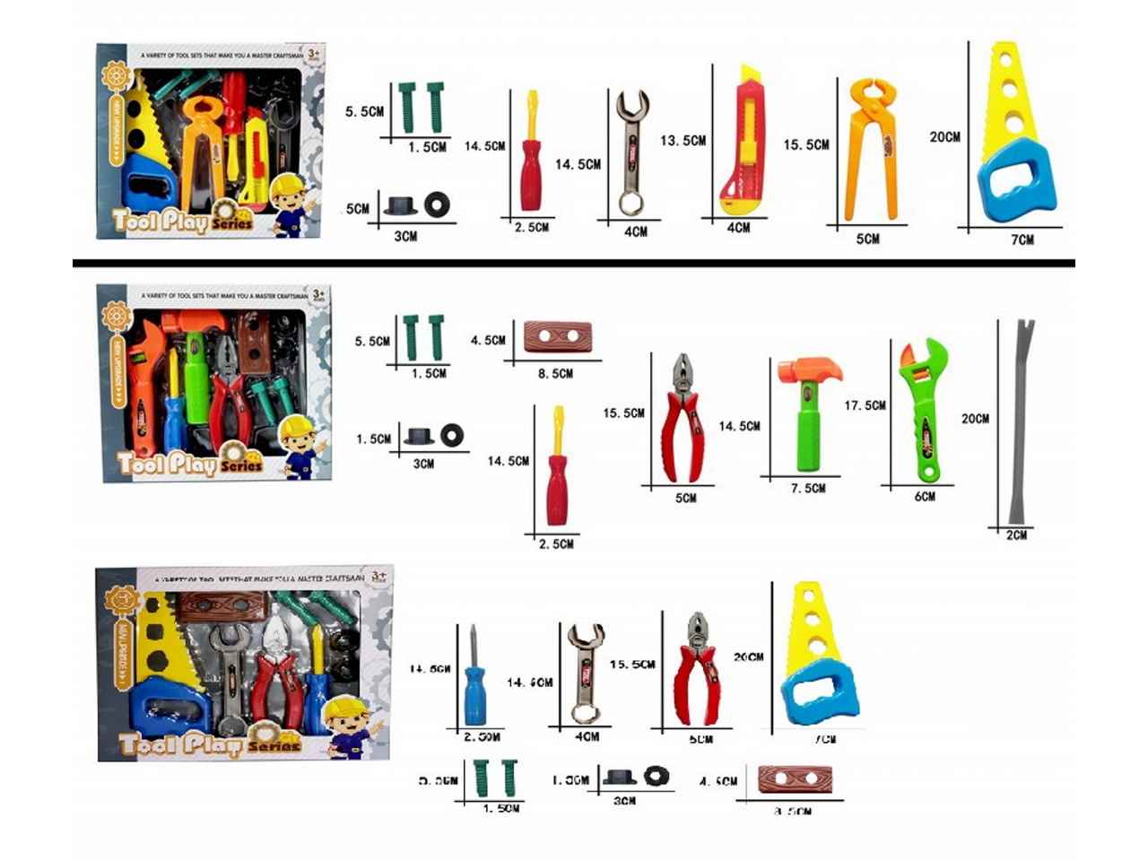 Tool set 28x24x4.5cm