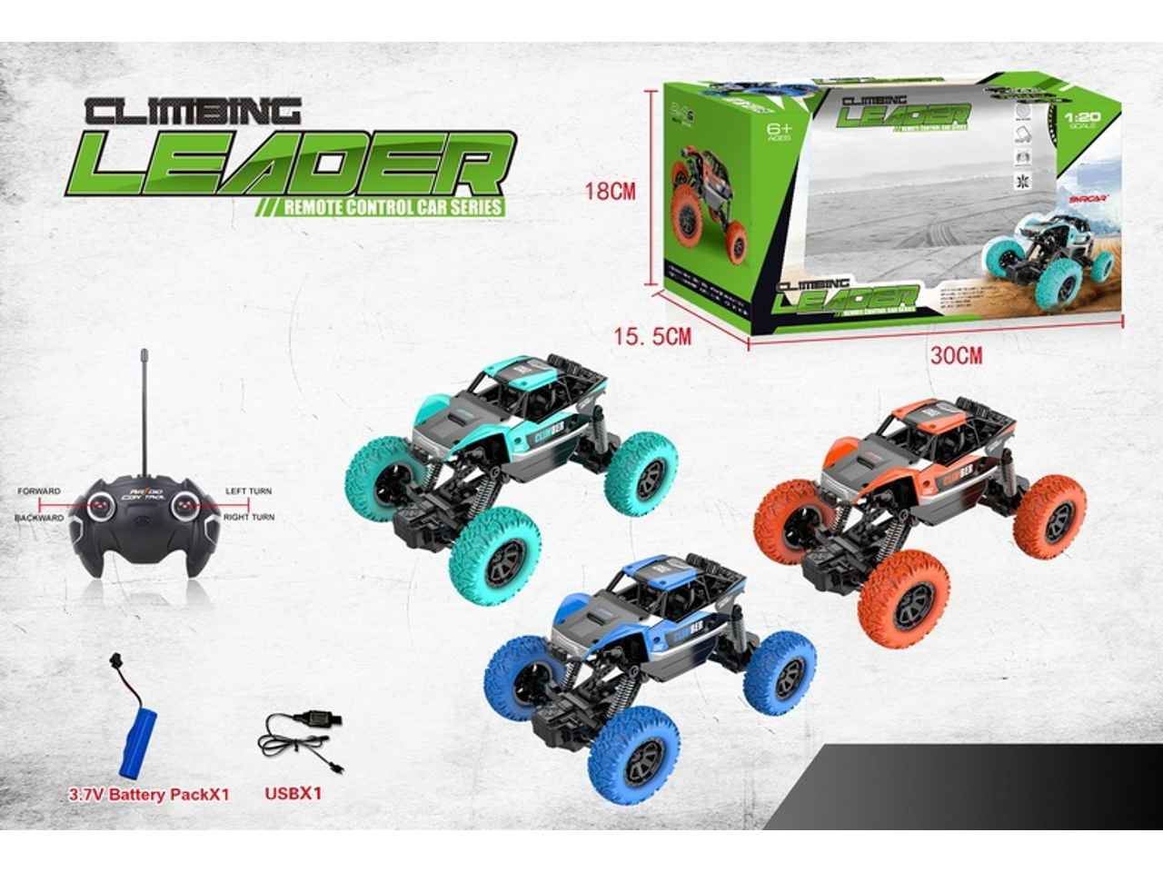 auto r/c con usb 30x15.5x18cm