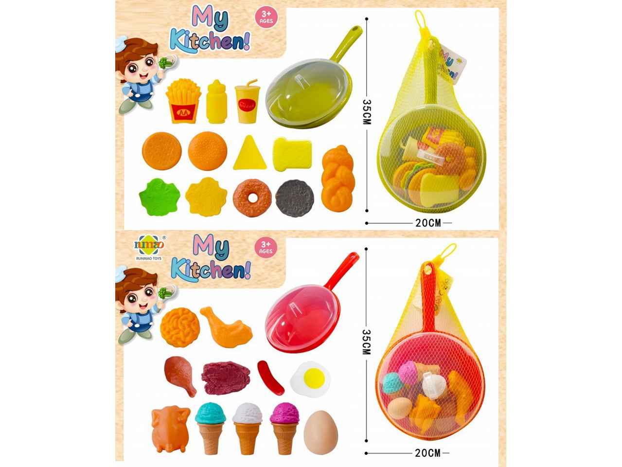 Kitchen set padella 35x20x8.5cm