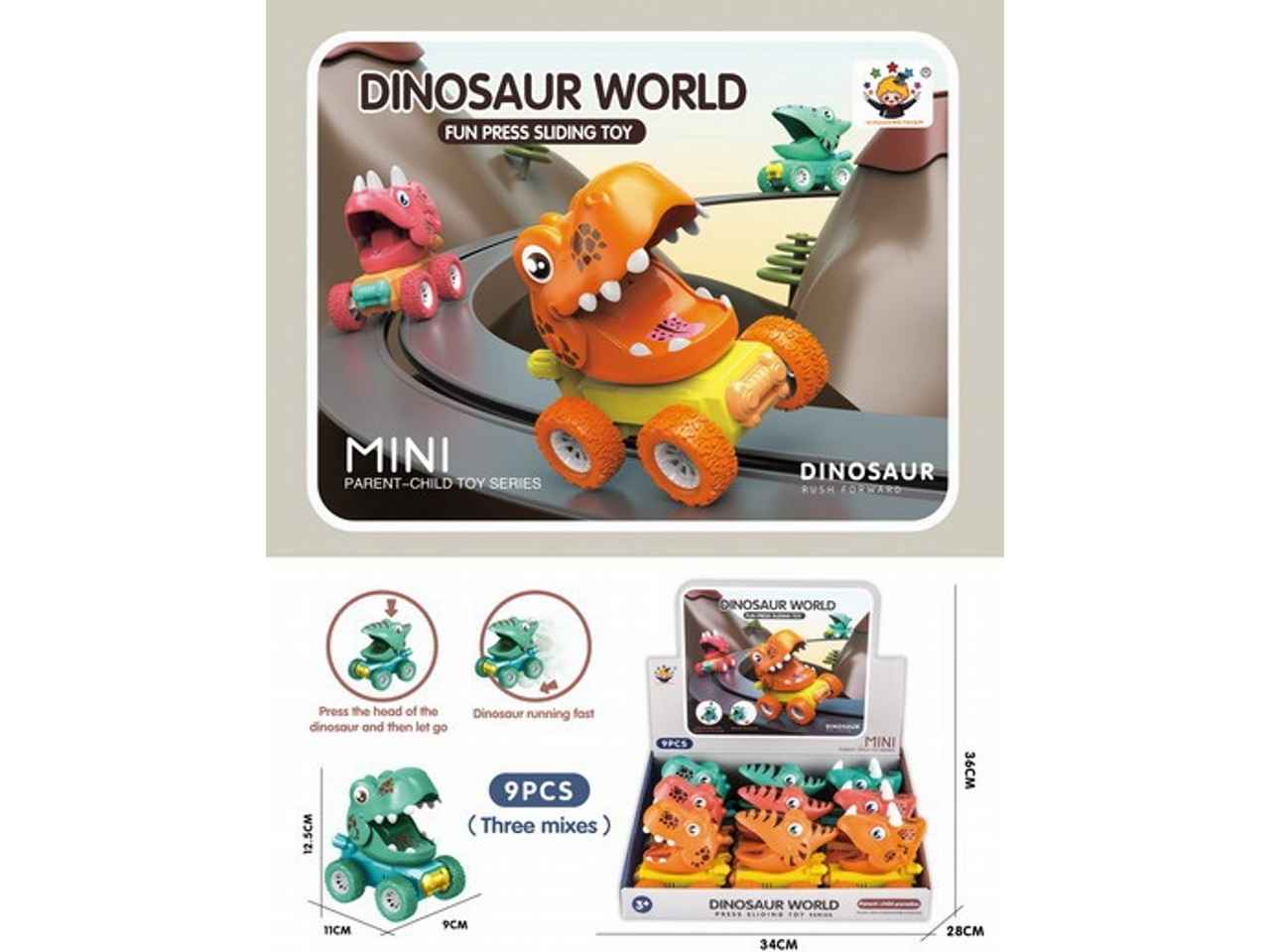 Macchina dinosauro 33.8x27.6x12.6cm