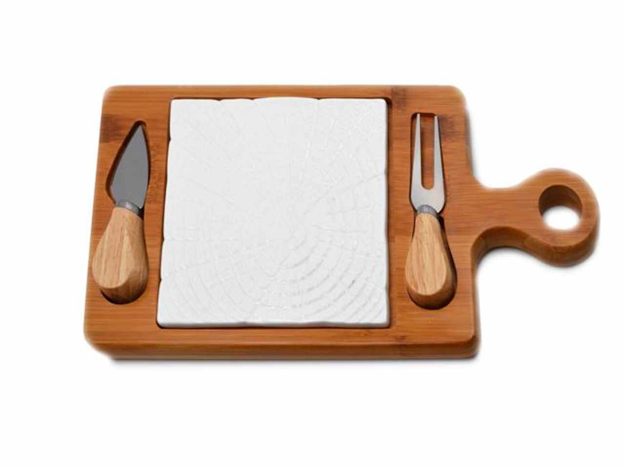 Tagliere legno e porcellana y201906