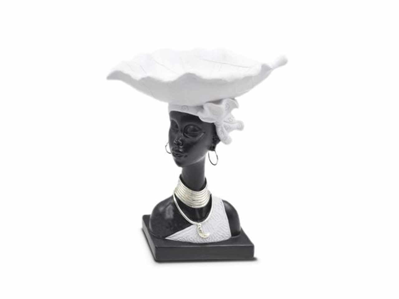 Testa in resina bianco cm.24