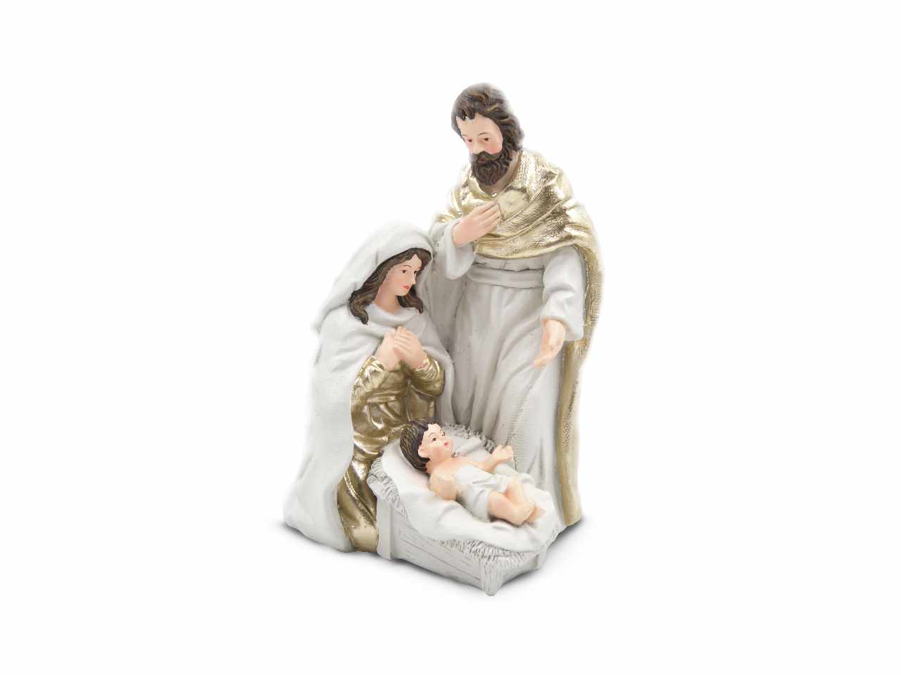 Nativita' in resina bianca 20cm