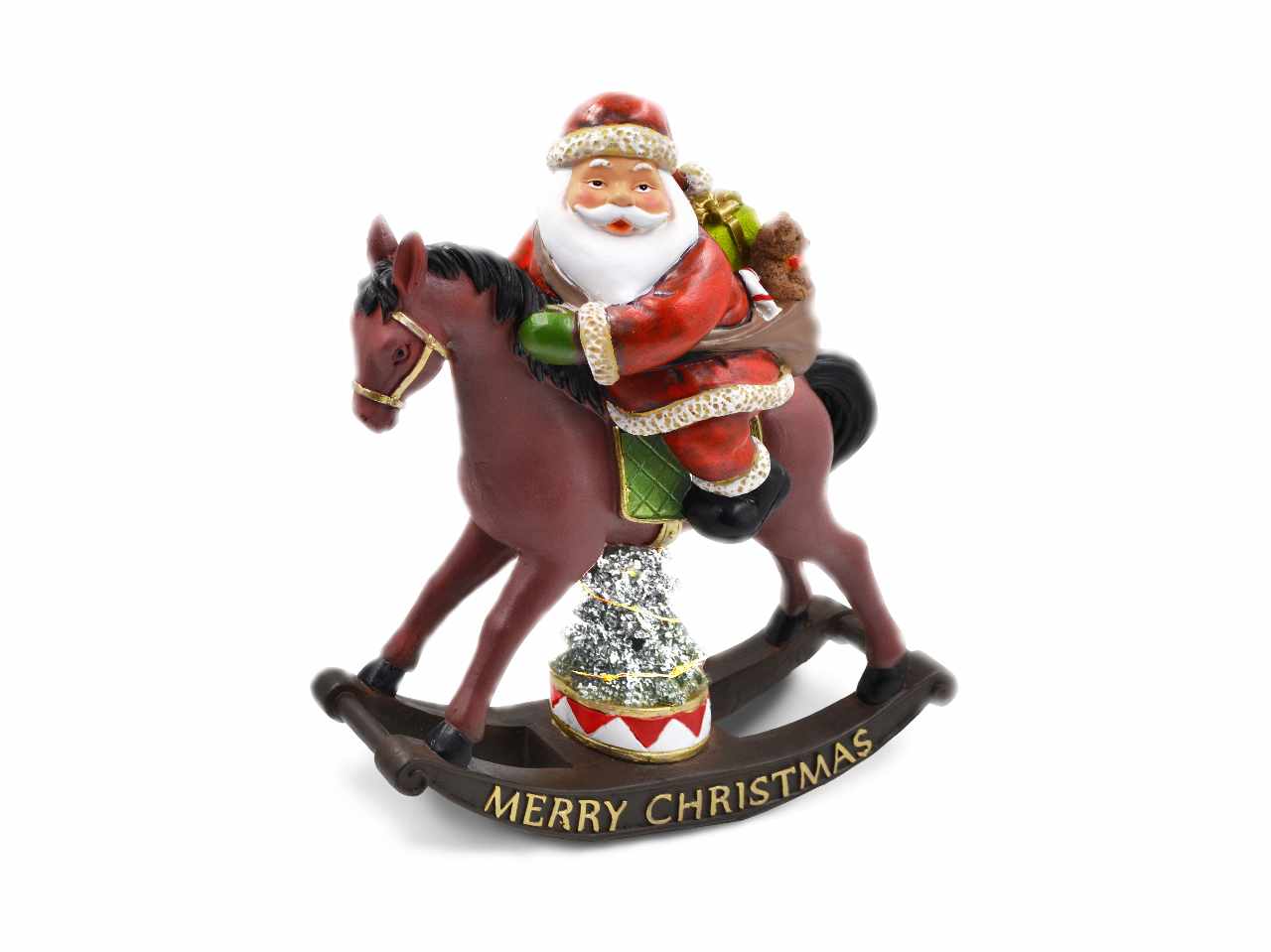 Babbo natale dondolo 27x30cm