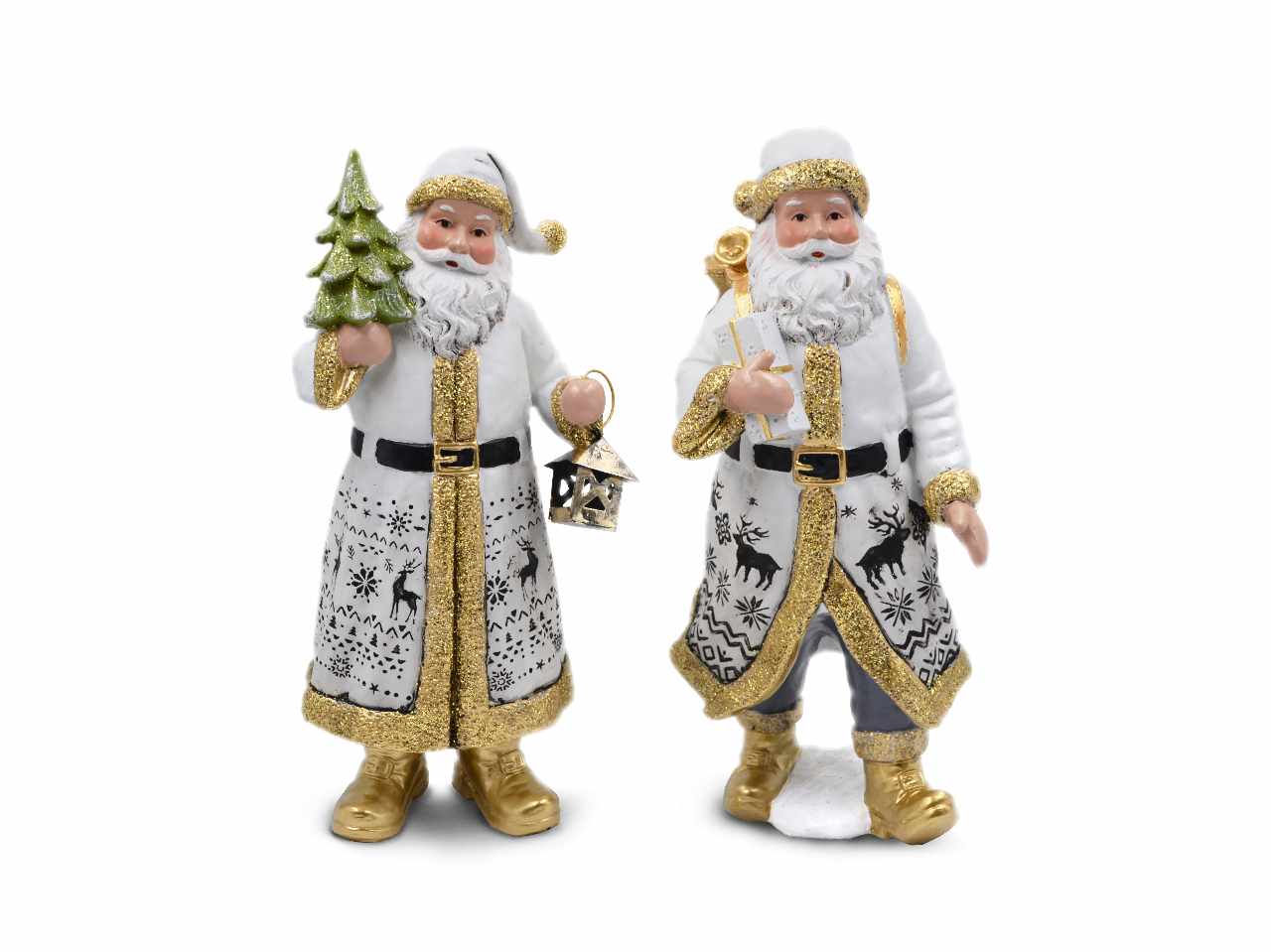 babbo natale 25cm in resina