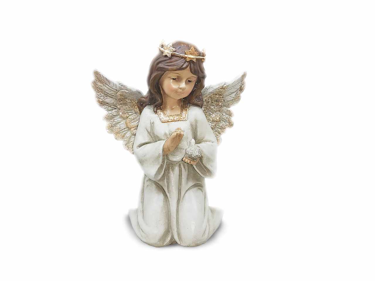 Angelo in resina luce 25cm