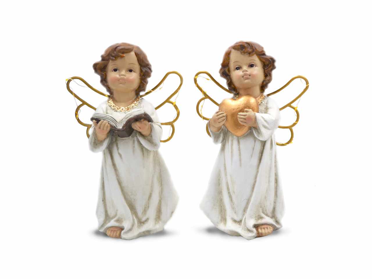 Angelo in resina luce 20cm