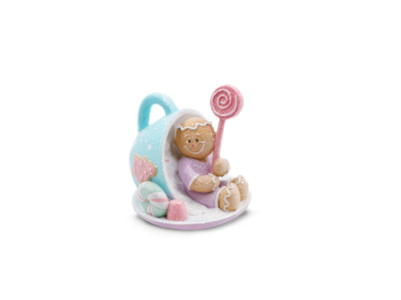 Baby in tazza di resina misura 14x15cm