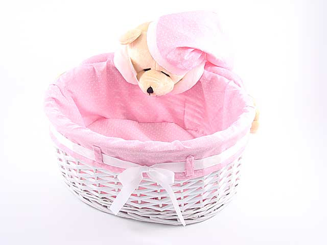 l.orsetto rosa cestino jm18r-6p