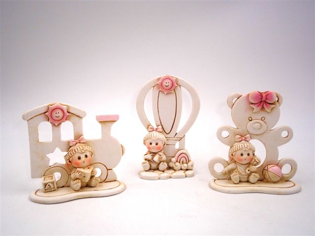 Soggetto resina rosa 9918030p