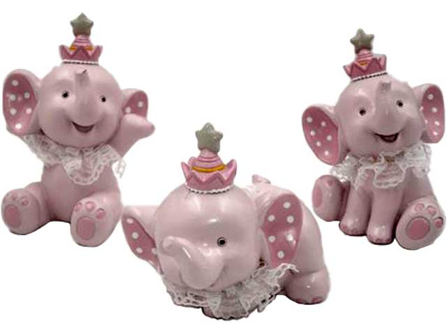 elefantino resina rosa k19501