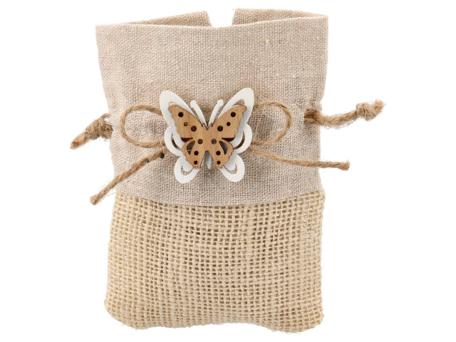 sacchetto naturale c/farfalla w9701b