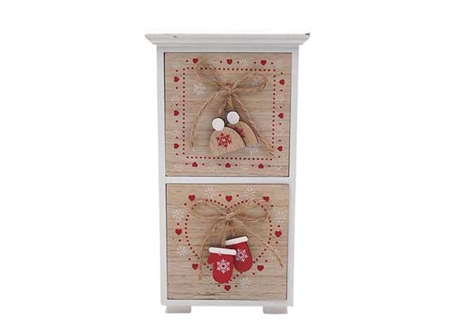 Mobiletto legno 2cassetti xd55557
