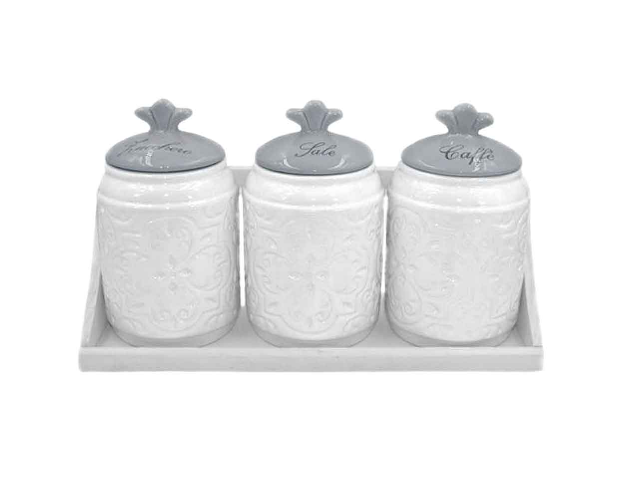 barattolo 3pz grigio 82090