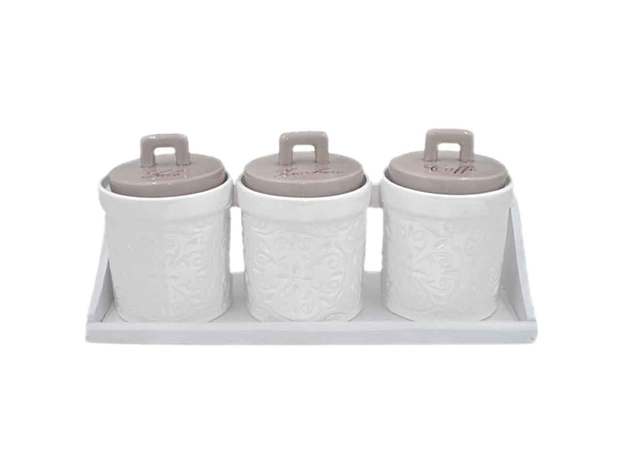 barattolo 3pz ecru 82106