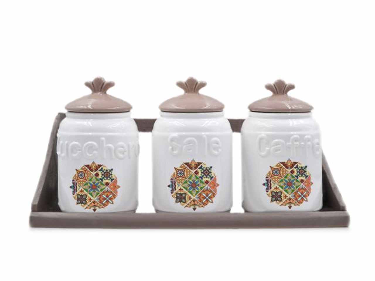 barattoli ceramica 3pz 82199