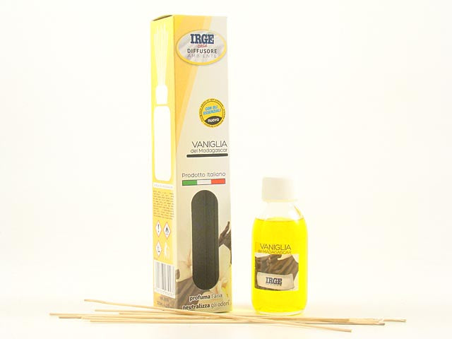 Diffusore con bacchette  125ml vaniglia