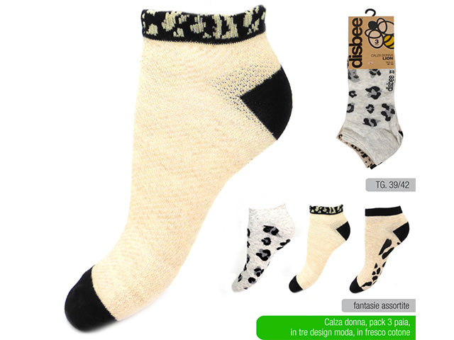 Calza donna lion 3 pezzi tg.39-42 cal4742a