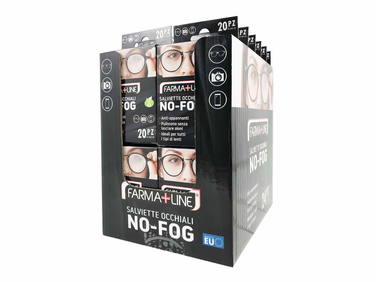 Salviette no frost per occhiali 20pz