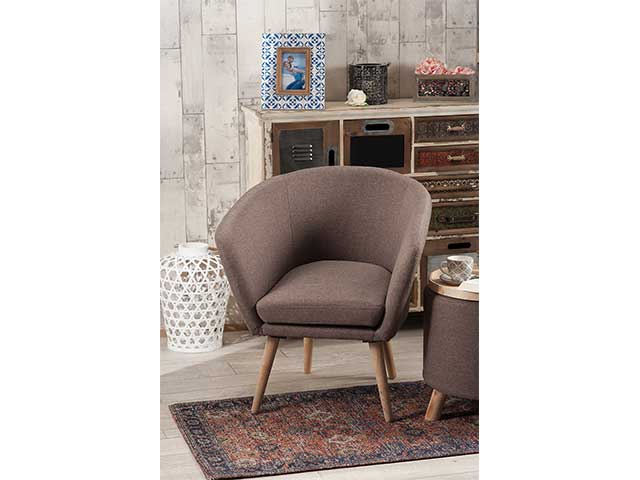 poltrona marrone 66x61x79cm 48915
