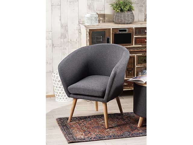poltrona grigia 66x61x79cm 48916