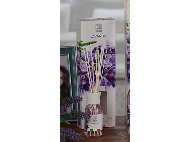 diffusore con bacchette 125ml lavanda 55955