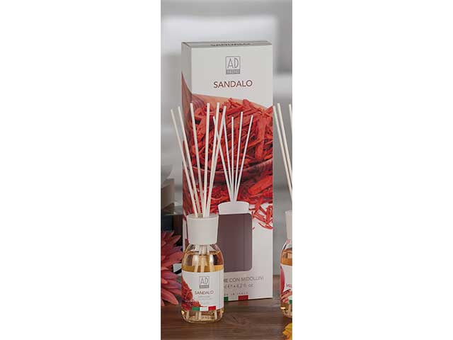 Diffusore con bastoncini 125ml sandalo 55963