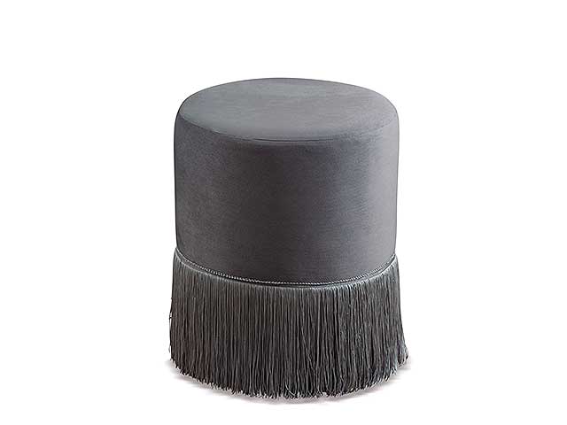 pouf velluto adrian grigio d39xh42cm58881