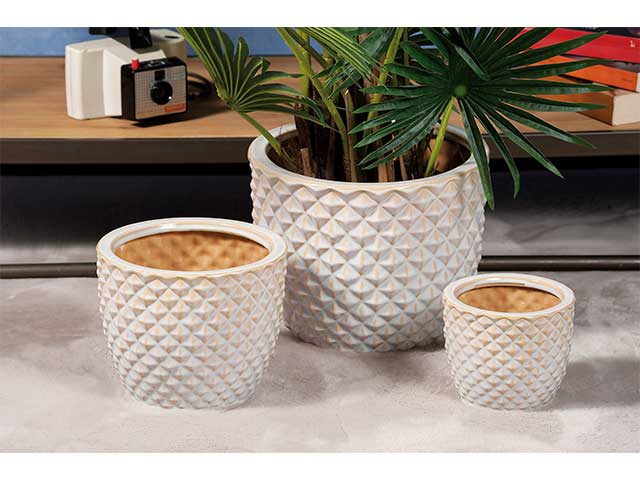 Cachepot bianchi 3 pezzi 59173