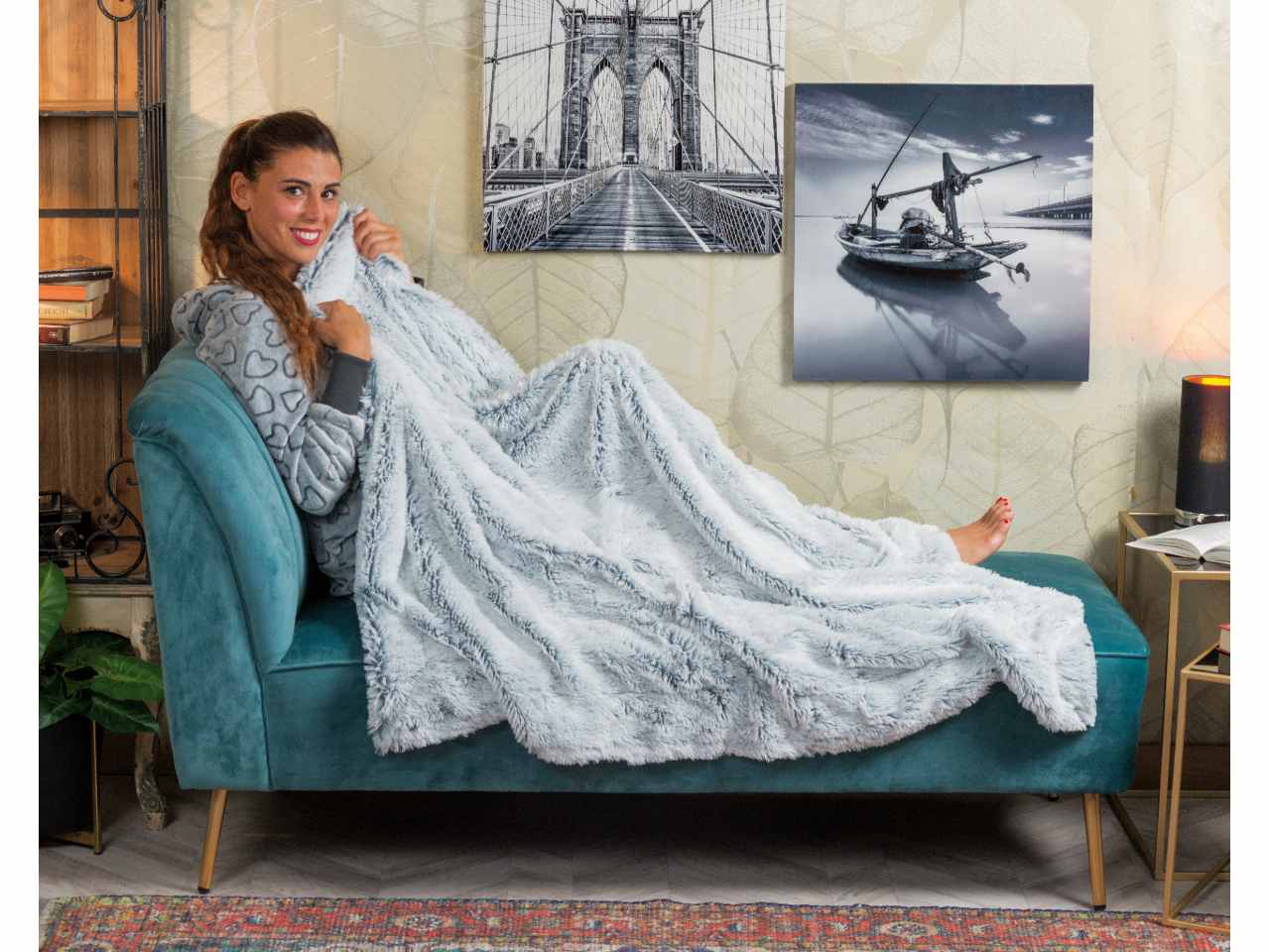 plaid fur 130x160cm 59932