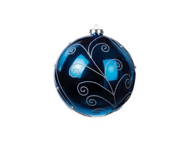 sfera vetro diametro 15 blu 62537