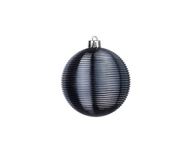 sfera plastica d.8cm 2pz piombo grigio 63361